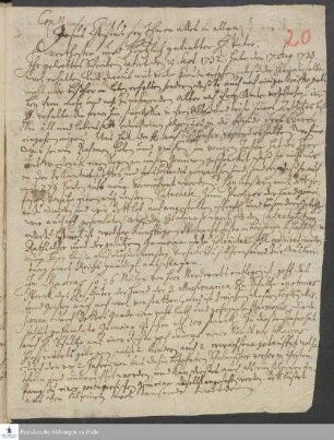 Brief von Samuel Gottlieb Richtsteig an Johann George Richtsteig.
