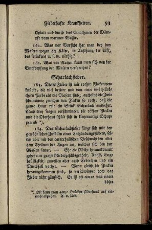 Scharlachfieber.