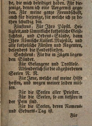 Kräftige Aufopferung der heiligen Messe