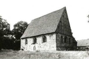 Rom-Lancken Kr. Parchim. Dorfkirche. 15. Jh. Ansicht von Südost