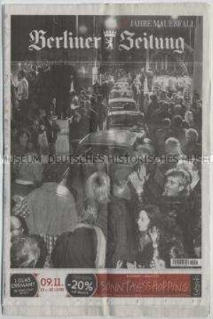 Sonderbeilage der "Berliner Zeitung" zum 25. Jahrestag des Mauerfalls