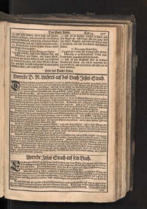 Vorrede D. M. Luthers auf das Buch Jesus Sirach.