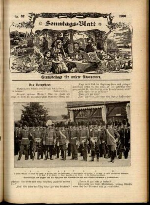 Ausgabe vom Sonntag, den 12. August 1900.