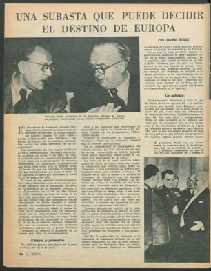 Una subasta que puede decidir el destino de Europa