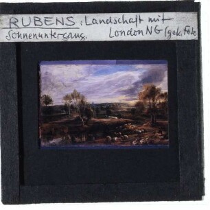 Rubens, Abendliche Landschaft mit Schäfer und Herde (London NG NG157)