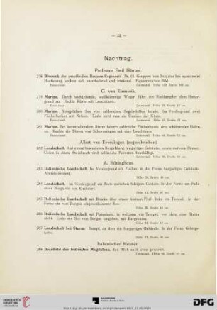 Nachtrag (Nr. 278-297)
