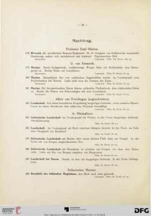 Nachtrag (Nr. 278-297)