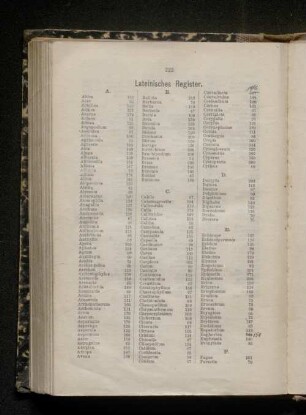 Lateinisches Register.