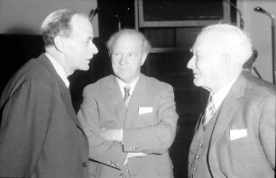9. Tagung 1959 Physiker: Paul Dirac, Werner Heisenberg, Max Born