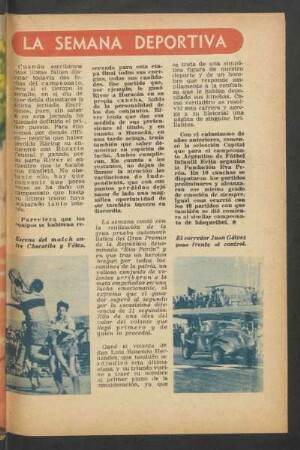 La semana deportiva