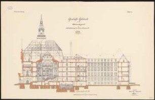 Oberlandesgericht, Köln Geschäftsgebäude: Querschnitt 1:100