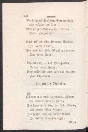An meine Geliebte.