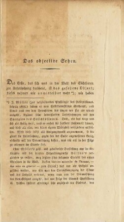 Das objective Sehen (unvollständig)
