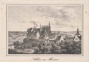 Der Burgberg in Meißen, Blick aus westlicher Richtung