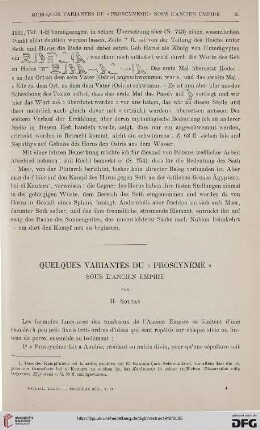 34: Quelques variantes du "Proscynème" sous l'ancien empire