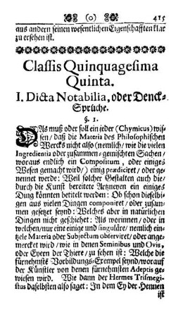 Classis Quinquagesima Quinta.