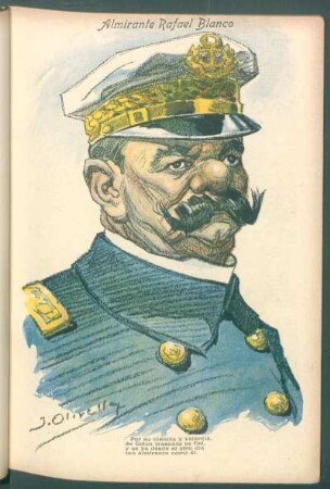 Almirante Rafael Blanco - [Caricatura]