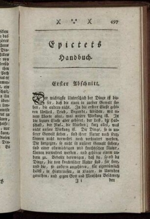 Erster Abschnitt - Zwey und fünfzigster Abschnitt