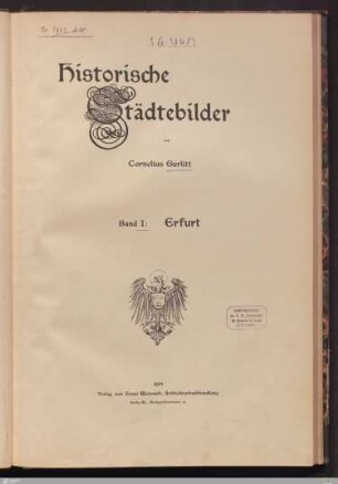 1 : Ser. 1; H. 1: Erfurt