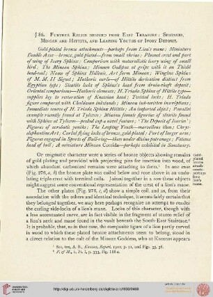 Further relics derived from the East Treasury