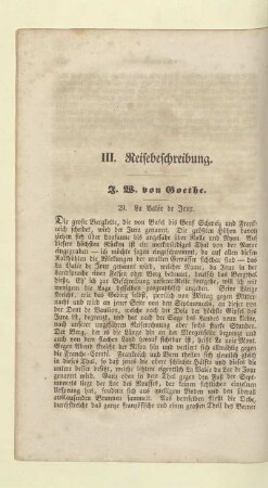 III. Reisebeschreibung