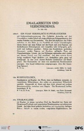 Emailarbeiten und Verschiedenes (Nr. 226-236)