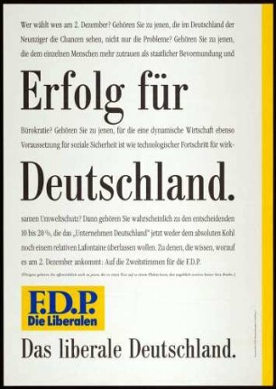 FDP, Bundestagswahl 1990