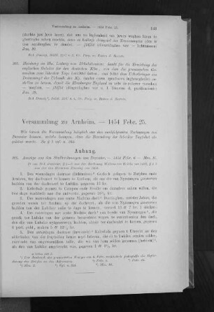 Versammlung zu Arnheim. - 1454 Febr. 25.