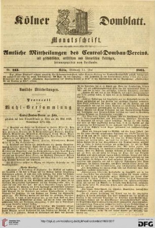 Nr. 243 (31.05.1865)