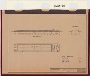 General Cargo Barge Typ B, Scale 1:200, Rickmers Werft, Bremerhaven