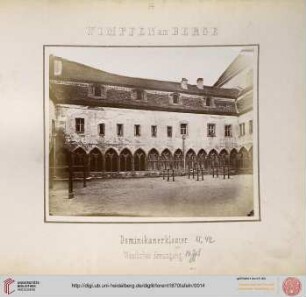 14. Wimpfen am Berge: Dominikanerkloster (Westlicher Kreuzgang)
