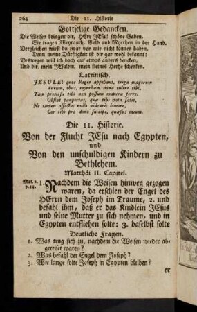264-270, Die 11. - 12. Historie