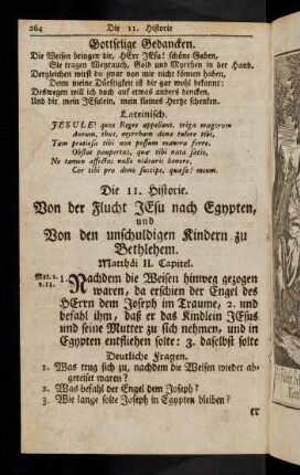 264-270, Die 11. - 12. Historie