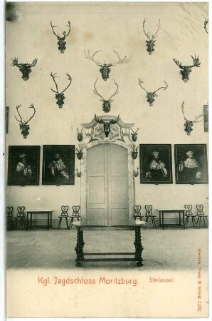 Moritzburg. Jagdschloss. Steinsaal