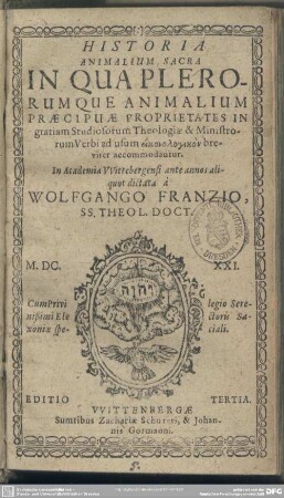 Historia animalium sacra