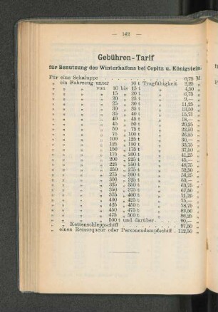 Gebühren-Tarif