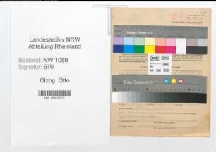 Entnazifizierung Otto Olzog , geb. 15.09.1899 (Polizist)
