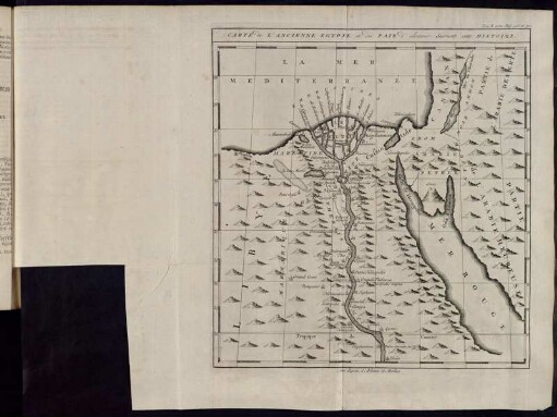 Tom I. entre Pag. 316 et 317. Carte de L´Ancienne Egypte et des Pais d´alentour,[...]