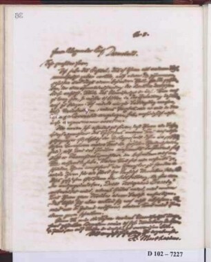Schreiben an Alexander Koch (Brief)