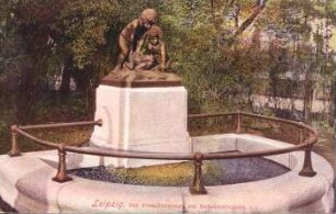 Leipzig: der Froschbrunnen am Rabensteinplatz