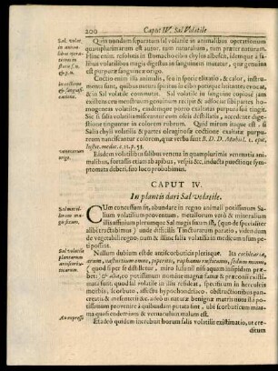 Caput IV. In plantis dari Sal volatile.