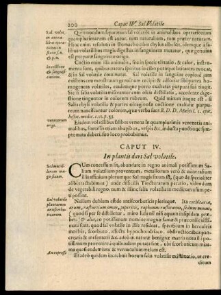 Caput IV. In plantis dari Sal volatile.