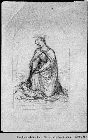 Studie: Madonna mit Kind