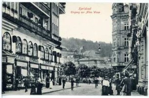 Karlsbad. Eingang zur Alten Wiese