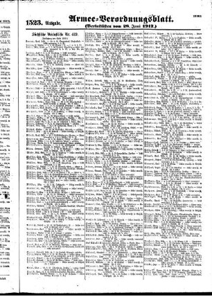 1523.Ausgabe. Donnerstag, 28. Juni 1917