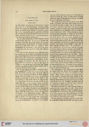 IX: The greek papyri (Prof. Sayce)