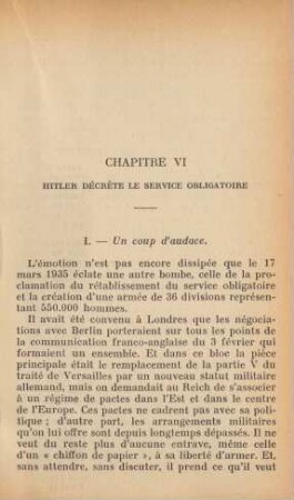 Chapitre VI Hitler Décrète Le Service Obligatoire