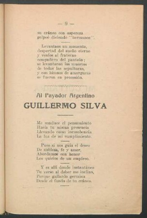 Al payador argentino Guillermo Silva