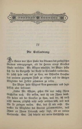 IV. Die Entlarvung