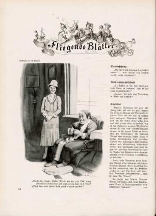 "Denke dir, Tante, Vetter Alfred hat für sein Bild ..."